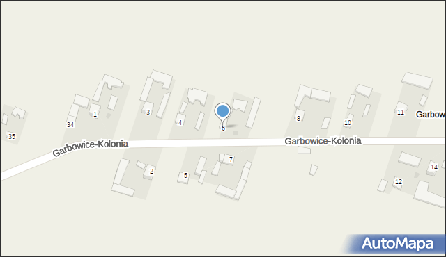 Garbowice, Garbowice-Kolonia, 6, mapa Garbowice