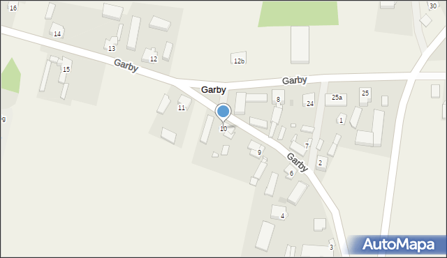 Garby, Garby, 10, mapa Garby