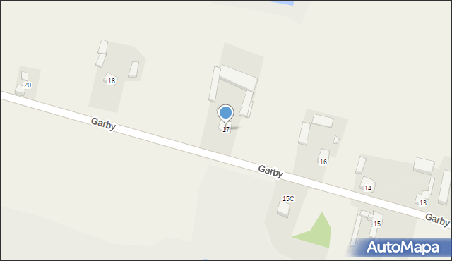 Garby, Garby, 17, mapa Garby