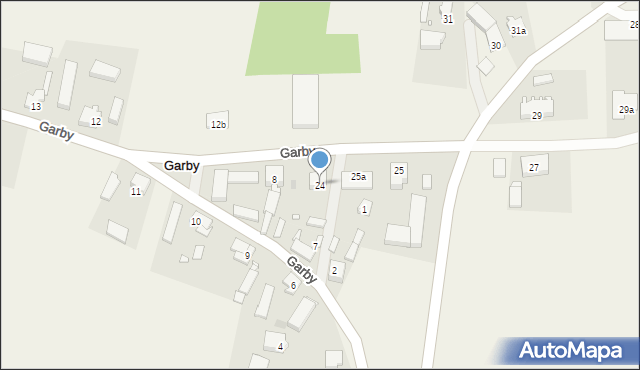 Garby, Garby, 24, mapa Garby