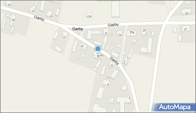 Garby, Garby, 9, mapa Garby