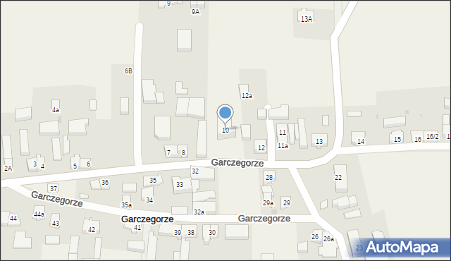 Garczegorze, Garczegorze, 10, mapa Garczegorze