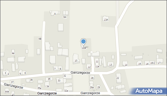 Garczegorze, Garczegorze, 12a, mapa Garczegorze