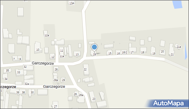 Garczegorze, Garczegorze, 14, mapa Garczegorze