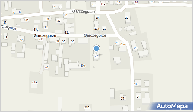 Garczegorze, Garczegorze, 27, mapa Garczegorze