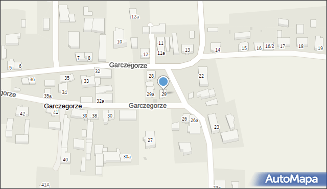 Garczegorze, Garczegorze, 29, mapa Garczegorze