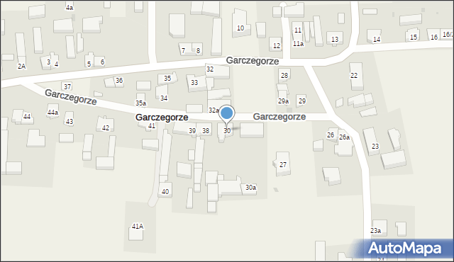 Garczegorze, Garczegorze, 30, mapa Garczegorze