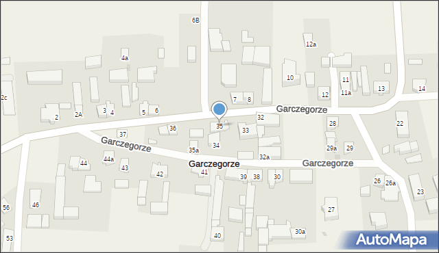 Garczegorze, Garczegorze, 35, mapa Garczegorze