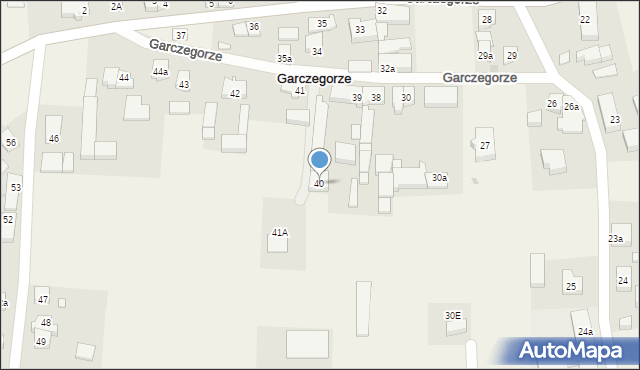 Garczegorze, Garczegorze, 40, mapa Garczegorze