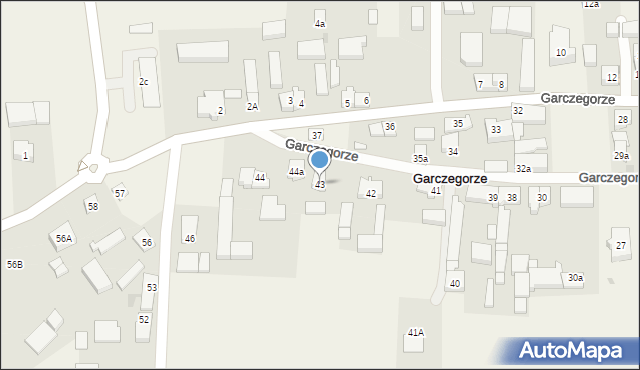 Garczegorze, Garczegorze, 43, mapa Garczegorze