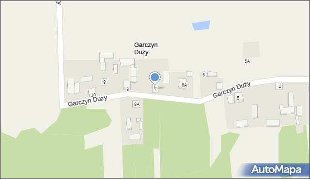 Garczyn Duży, Garczyn Duży, 7, mapa Garczyn Duży