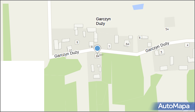 Garczyn Duży, Garczyn Duży, 8A, mapa Garczyn Duży