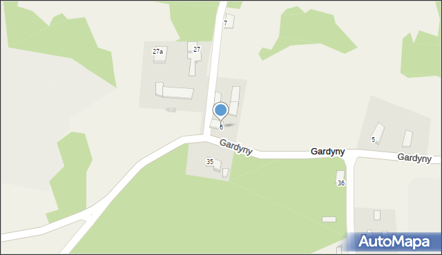 Gardyny, Gardyny, 6, mapa Gardyny