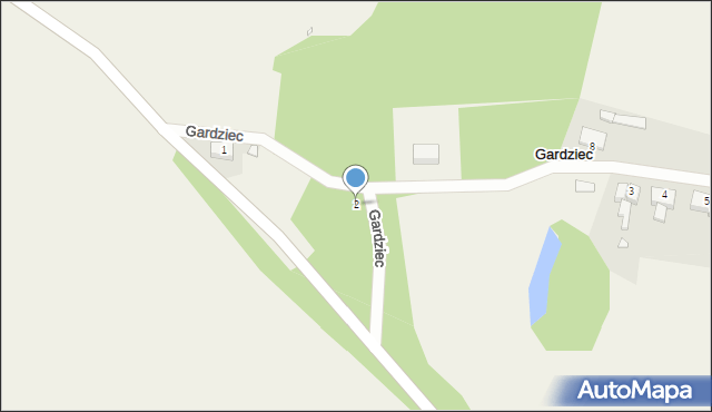 Gardziec, Gardziec, 2, mapa Gardziec