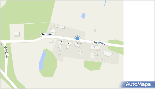 Gardziec, Gardziec, 5, mapa Gardziec