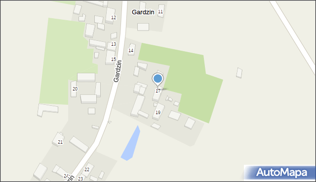 Gardzin, Gardzin, 17, mapa Gardzin