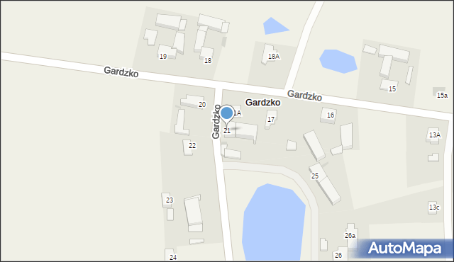 Gardzko, Gardzko, 21, mapa Gardzko