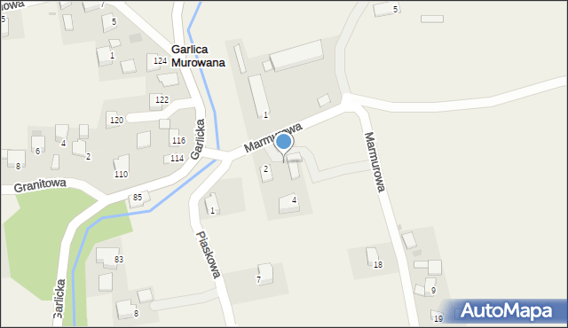 Garlica Murowana, Garlica Murowana, 3, mapa Garlica Murowana