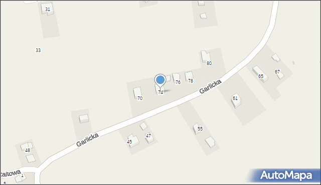 Garlica Murowana, Garlica Murowana, 5, mapa Garlica Murowana