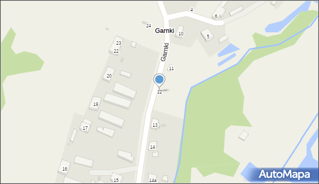 Garnki, Garnki, 12, mapa Garnki