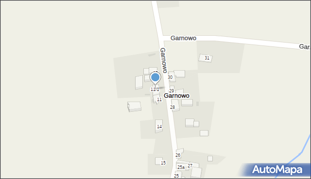Garnowo, Garnowo, 11/1, mapa Garnowo