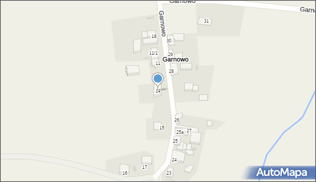 Garnowo, Garnowo, 14, mapa Garnowo