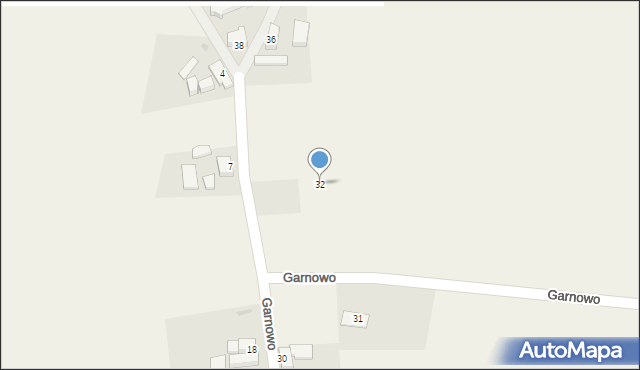 Garnowo, Garnowo, 32, mapa Garnowo