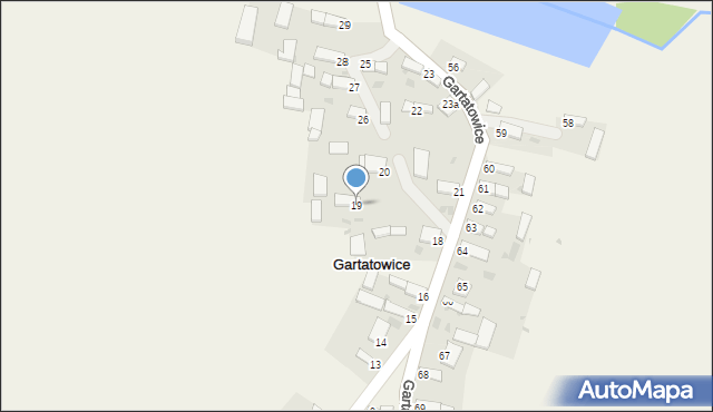 Gartatowice, Gartatowice, 19, mapa Gartatowice