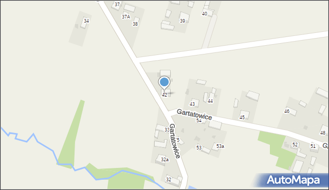 Gartatowice, Gartatowice, 42, mapa Gartatowice