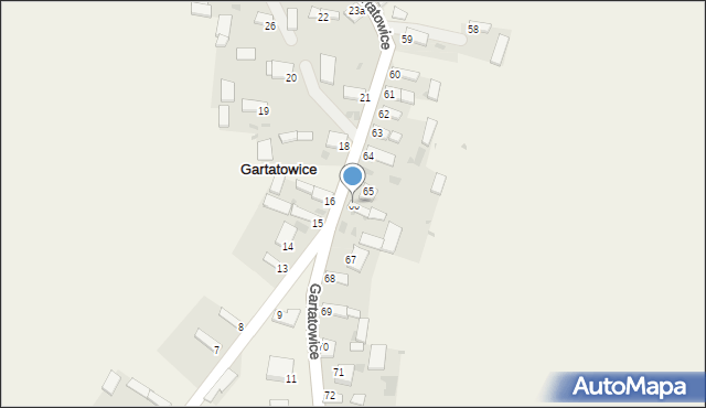 Gartatowice, Gartatowice, 66, mapa Gartatowice