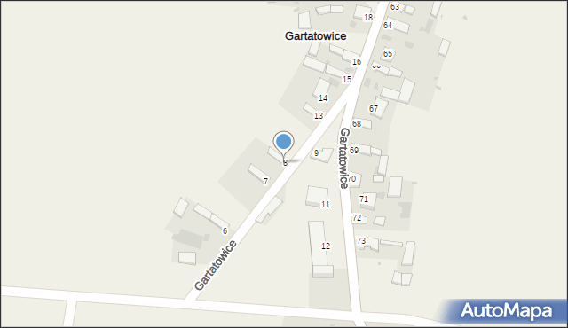 Gartatowice, Gartatowice, 8, mapa Gartatowice