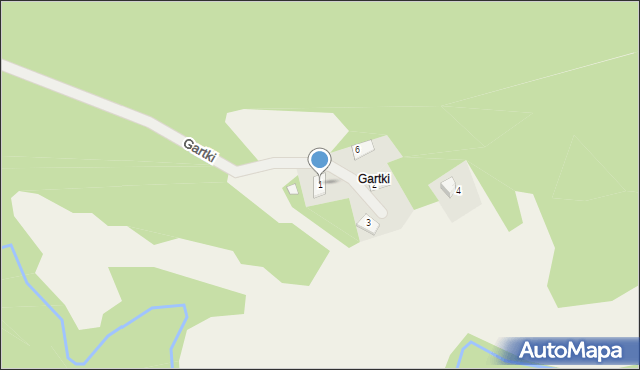 Gartki, Gartki, 1, mapa Gartki