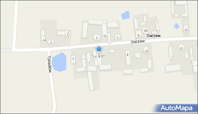 Garzew, Garzew, 6, mapa Garzew