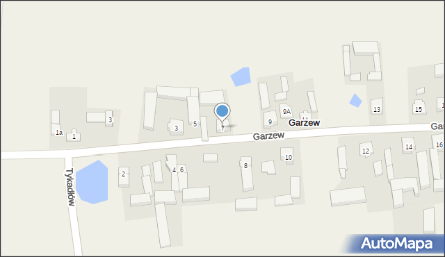 Garzew, Garzew, 7, mapa Garzew
