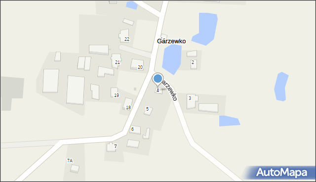 Garzewko, Garzewko, 4, mapa Garzewko