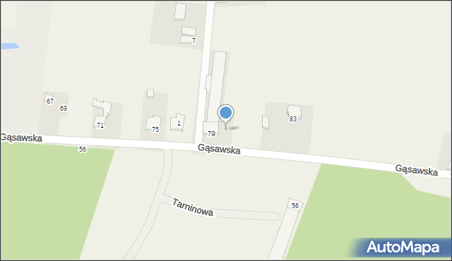 Gąsawy, Gąsawska, 24, mapa Gąsawy