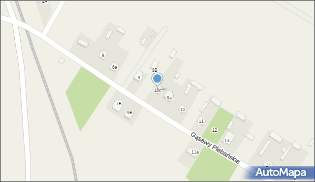 Gąsawy Plebańskie, Gąsawy Plebańskie, 10c, mapa Gąsawy Plebańskie