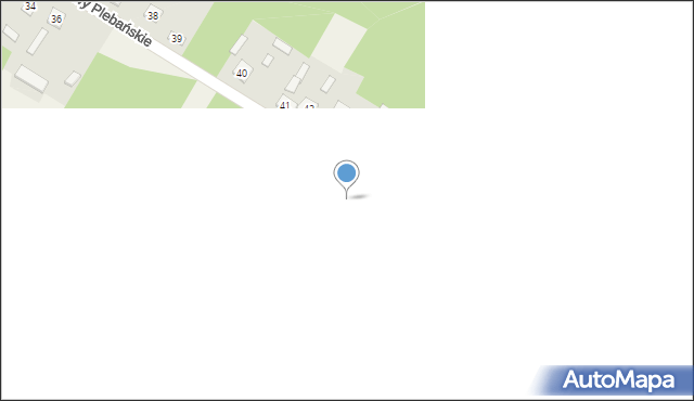Gąsawy Plebańskie, Gąsawy Plebańskie, 43A, mapa Gąsawy Plebańskie