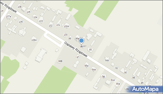 Gąsawy Rządowe, Gąsawy Rządowe, 96, mapa Gąsawy Rządowe