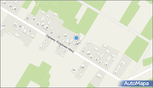 Gąsawy Rządowe-Niwy, Gąsawy Rządowe-Niwy, 14a, mapa Gąsawy Rządowe-Niwy