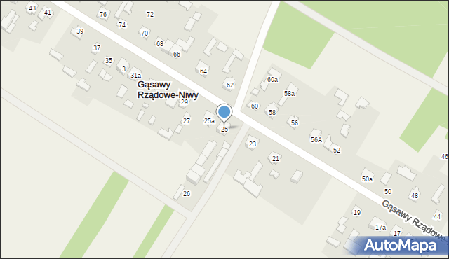 Gąsawy Rządowe-Niwy, Gąsawy Rządowe-Niwy, 25, mapa Gąsawy Rządowe-Niwy