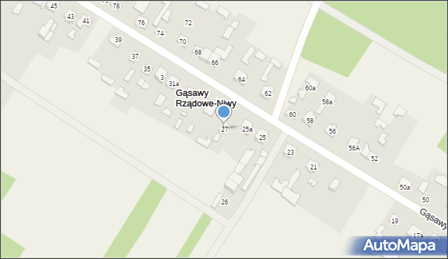 Gąsawy Rządowe-Niwy, Gąsawy Rządowe-Niwy, 27, mapa Gąsawy Rządowe-Niwy