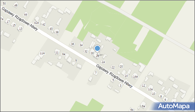Gąsawy Rządowe-Niwy, Gąsawy Rządowe-Niwy, 28, mapa Gąsawy Rządowe-Niwy
