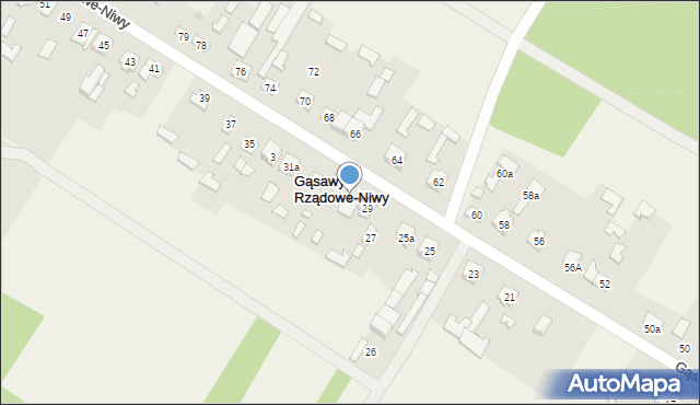 Gąsawy Rządowe-Niwy, Gąsawy Rządowe-Niwy, 29A, mapa Gąsawy Rządowe-Niwy