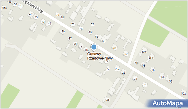 Gąsawy Rządowe-Niwy, Gąsawy Rządowe-Niwy, 31, mapa Gąsawy Rządowe-Niwy