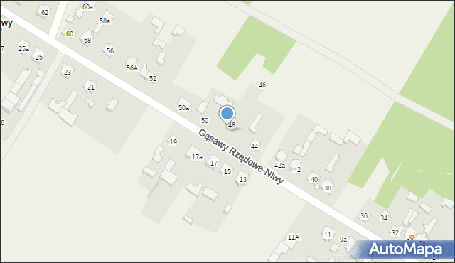 Gąsawy Rządowe-Niwy, Gąsawy Rządowe-Niwy, 46, mapa Gąsawy Rządowe-Niwy