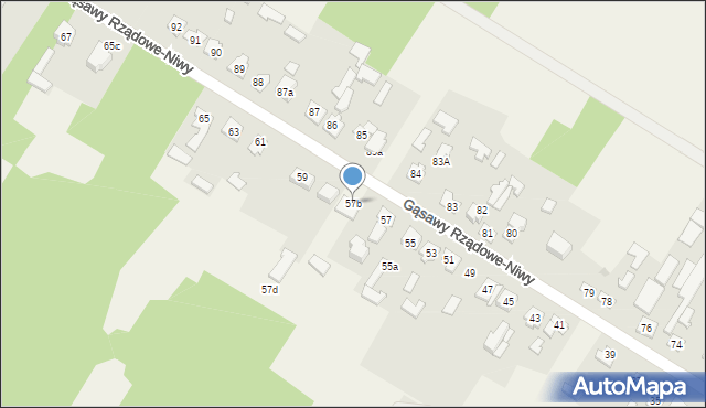 Gąsawy Rządowe-Niwy, Gąsawy Rządowe-Niwy, 57b, mapa Gąsawy Rządowe-Niwy