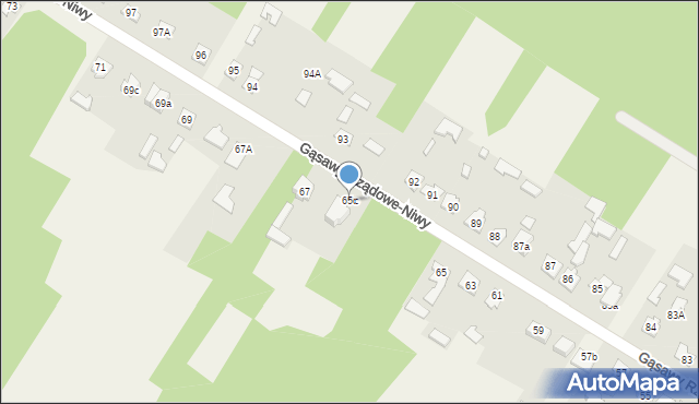 Gąsawy Rządowe-Niwy, Gąsawy Rządowe-Niwy, 65c, mapa Gąsawy Rządowe-Niwy