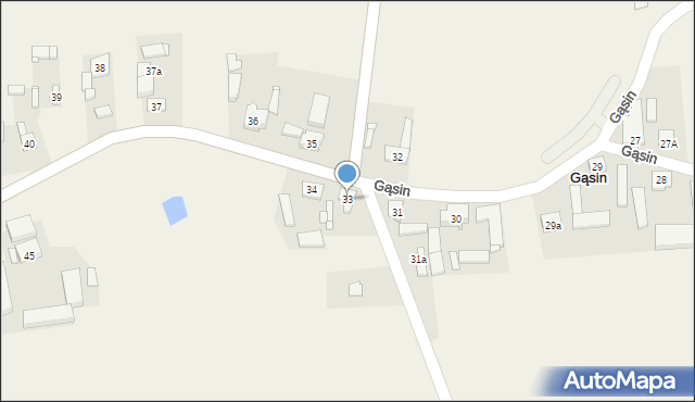 Gąsin, Gąsin, 33, mapa Gąsin