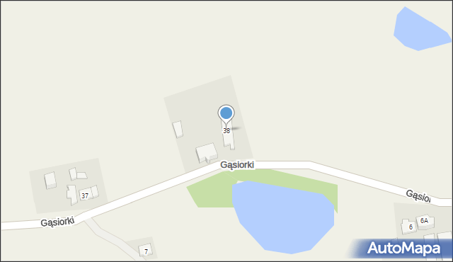 Gąsiorki, Gąsiorki, 38, mapa Gąsiorki